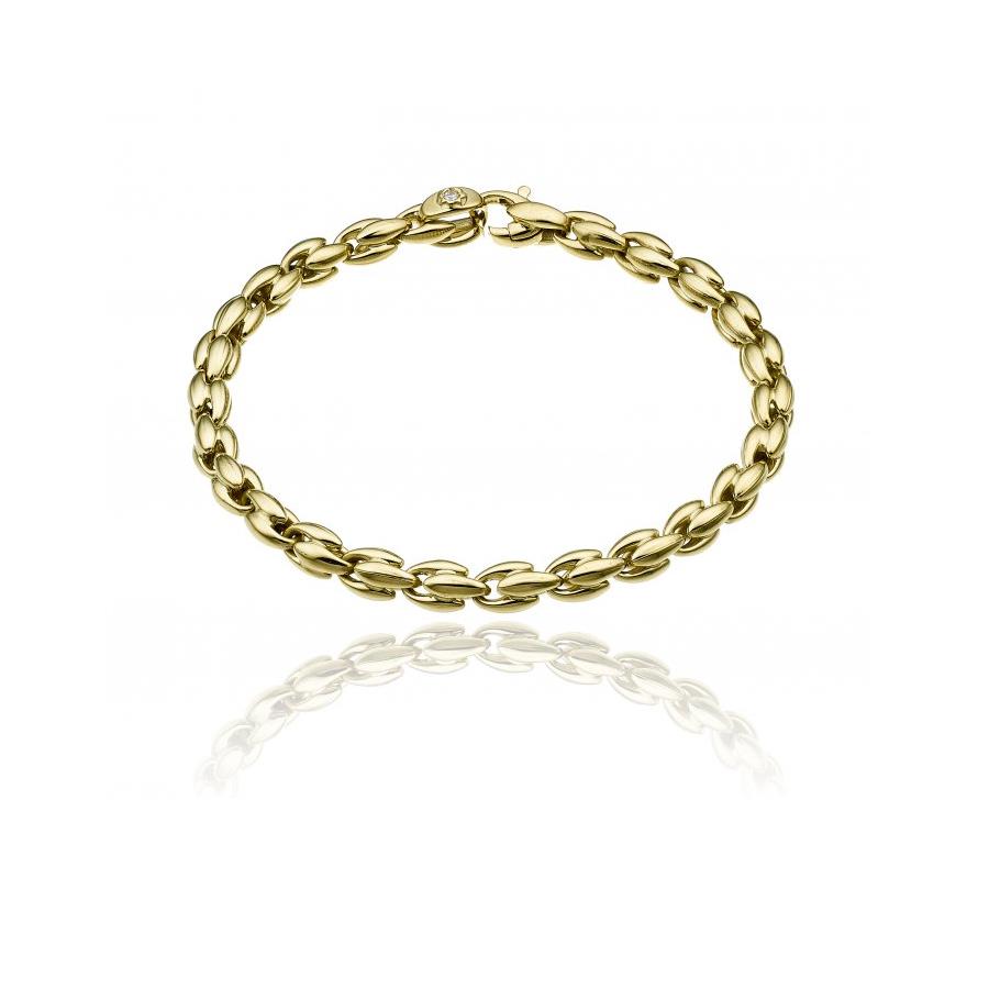 BRACCIALE TRADITION GOLD ACCENTI ORO GIALLO GR 9.50 DIAM 0.03 VS-G - CHIMENTO