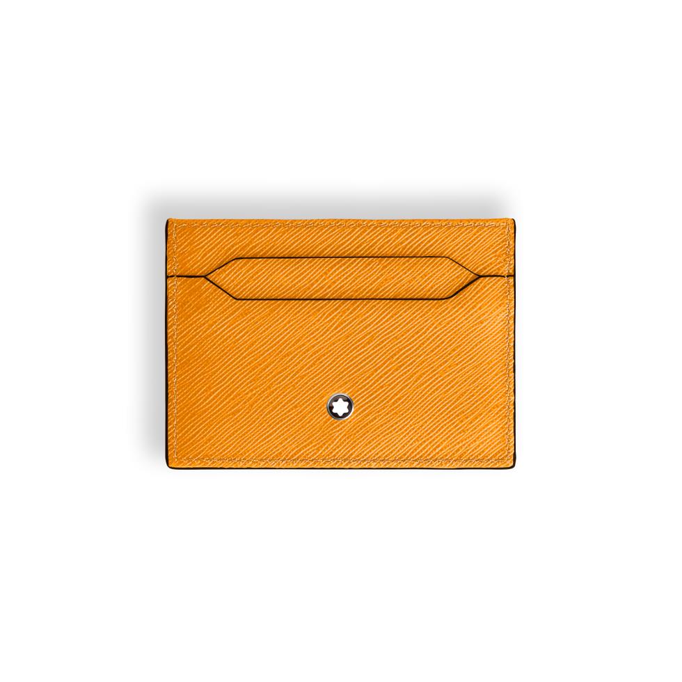 PORTA CARTE 5 SCOMPARTI IN PELLE SARTORIAL - COLORE GIALLO ZAFFERANO - MONTBLANC