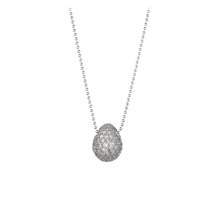 COLLANA MOON LIGHT - MEDIA - BIANCO - ZIRCONI - TSARS COLLECTION