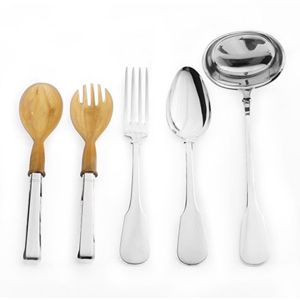 Servizio tavola 77 pezzi in Silver Plated, modello Olimpya - PAMPALONI