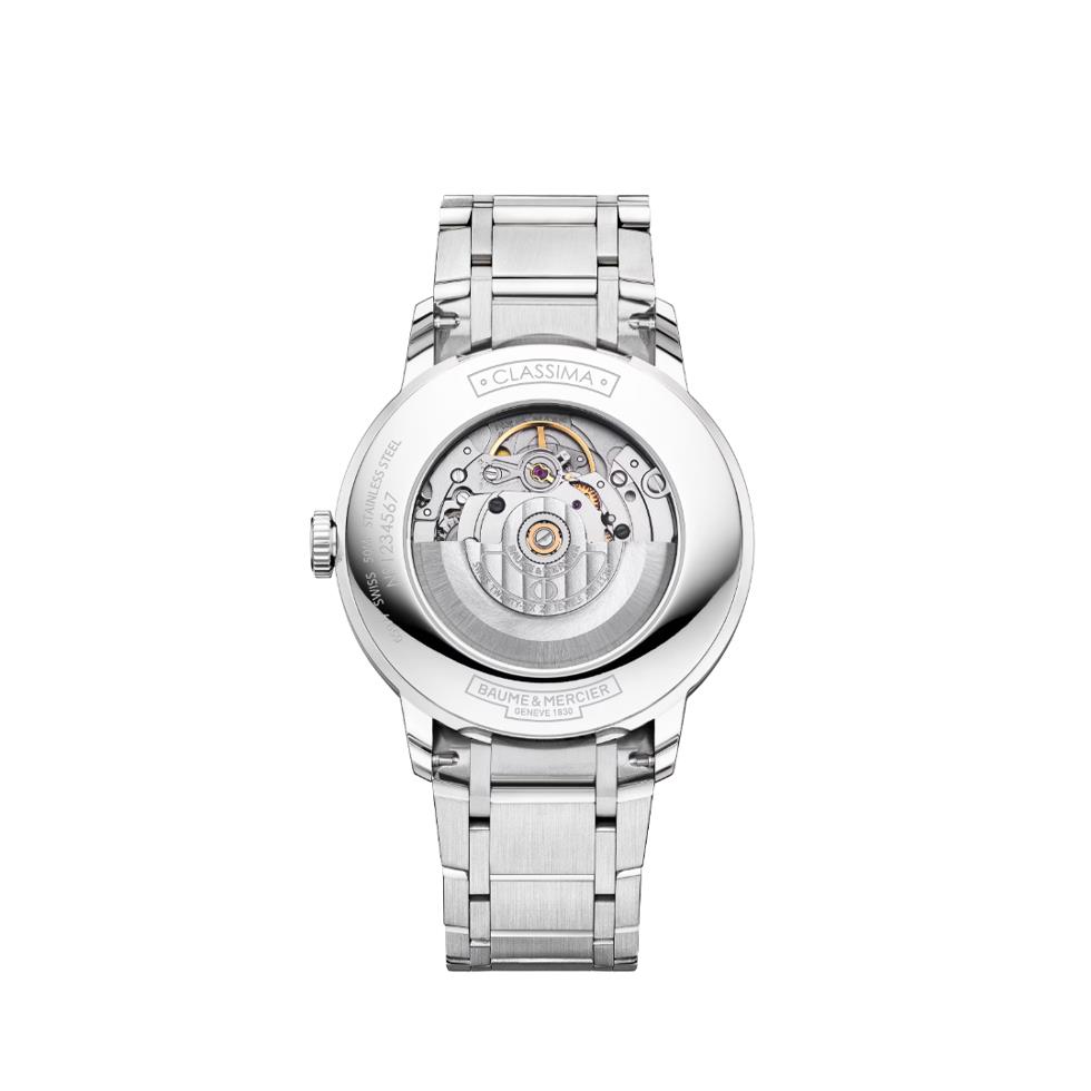CLASSIMA 2026 ACCIAIO AUTOMATICO SOLO TEMPO BRACCIALATO QUADRANTE BLUE 40 MM - BAUME & MERCIER