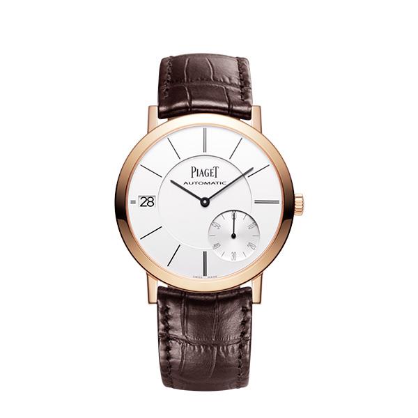 ALTIPLANO AUTOMATICO IN ORO ROSA, 40 MM, CINTURINO IN ALLIGATORE - PIAGET