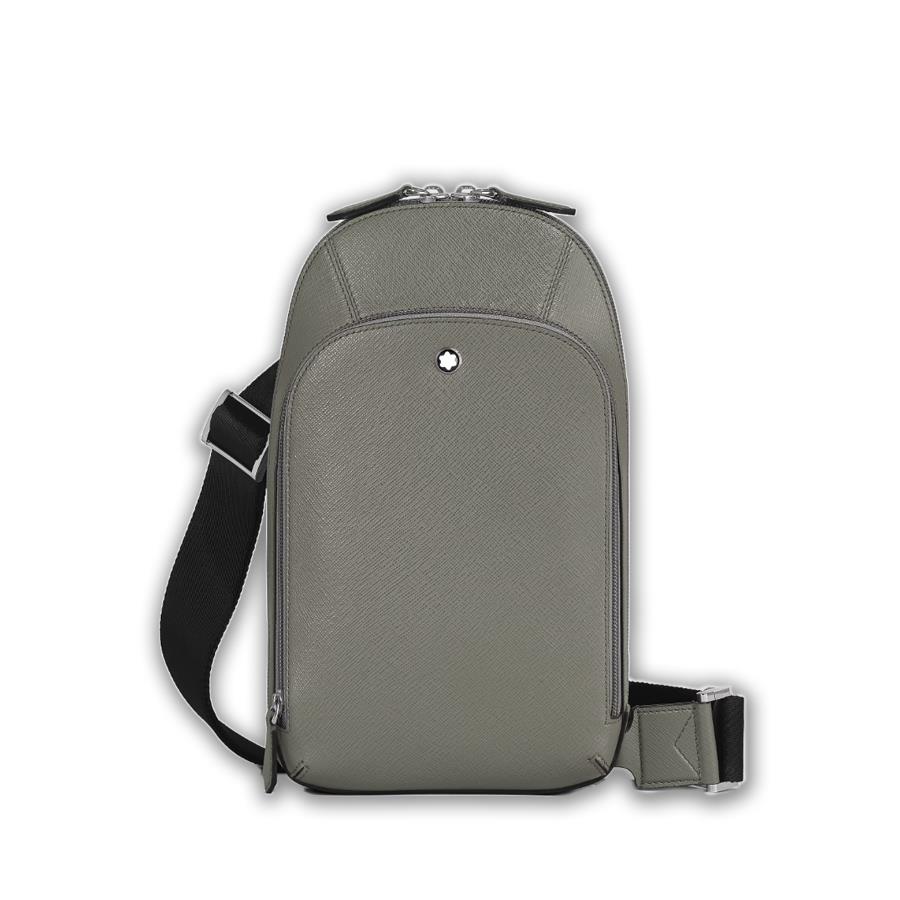 BORSA A TRACOLLA SARTORIAL - COLORE GRIGIO MEDIO - MONTBLANC