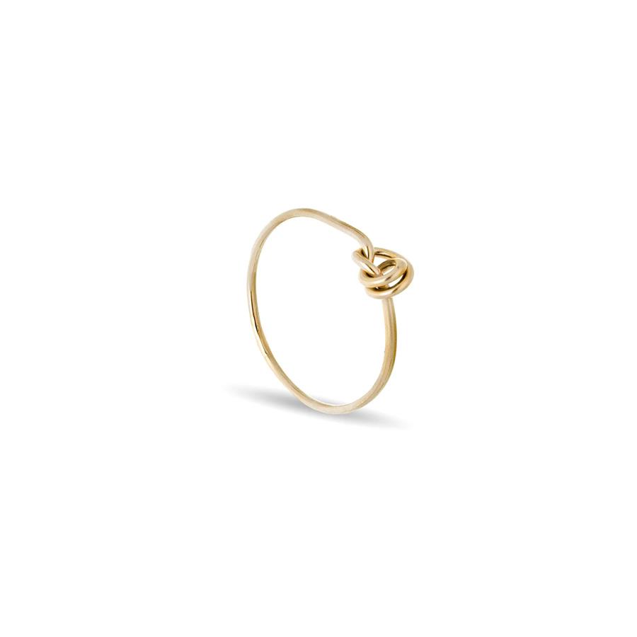 ANELLO CUPIDO ORO GIALLO 9KT CON NODINO / MIS.14 - RUBINIA