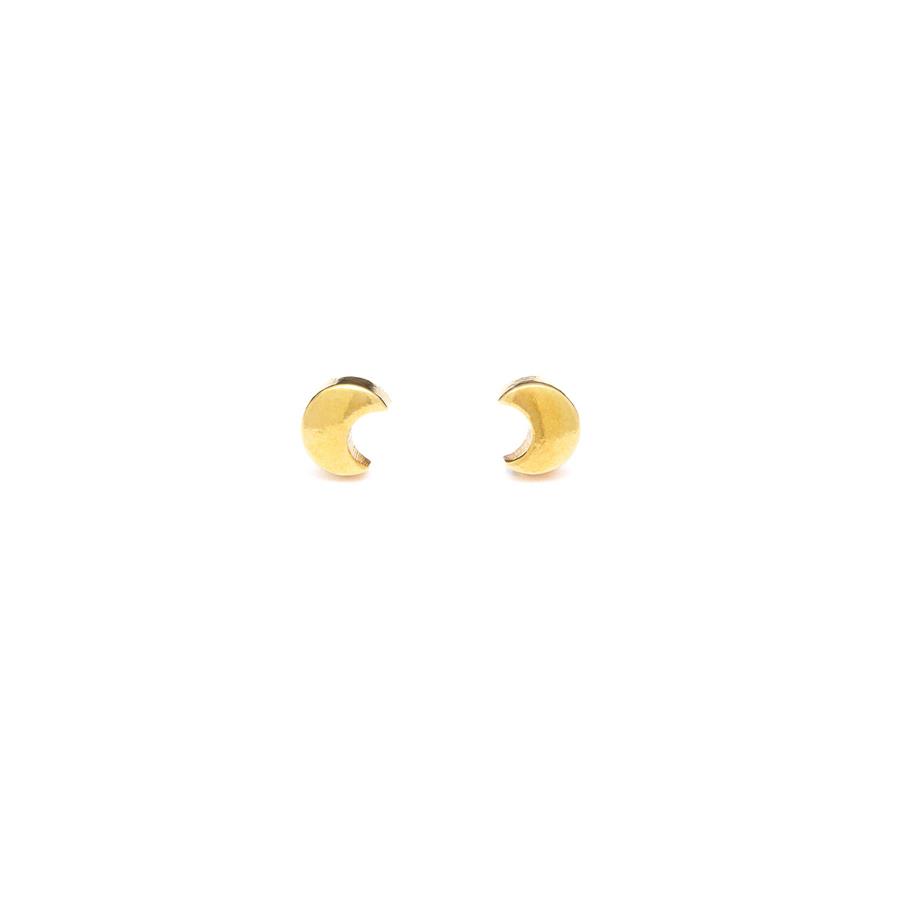 ORECCHINI MINI LUNA DORATI - RASPINI