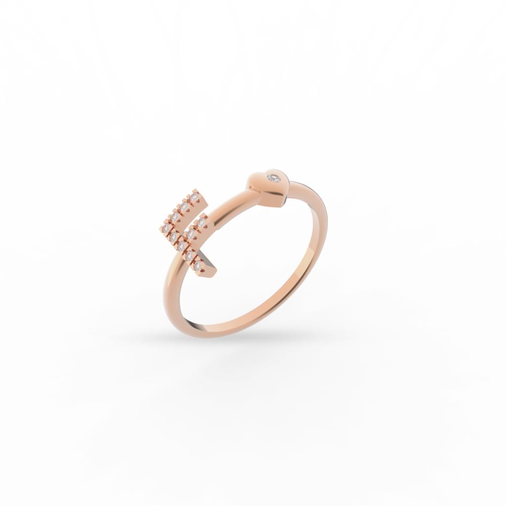 ORO ROSA LETTERA F CT 0.06  - BUONOCORE