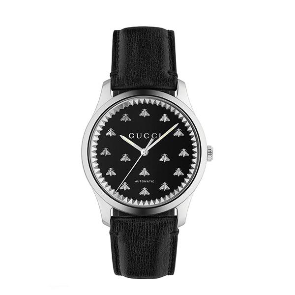 OROLOGIO G-TIMELESS, 42 MM, QUARZO, CON CASSA IN ACCIAIO E CINTURINO IN PELLE DI VITELLO  - GUCCI TIMEPIECES