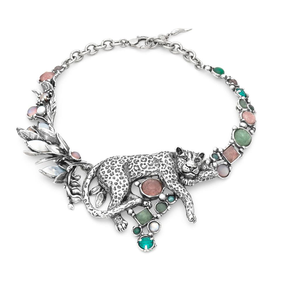 COLLANA LEOPARDO JUNGLE CM 42 - RASPINI