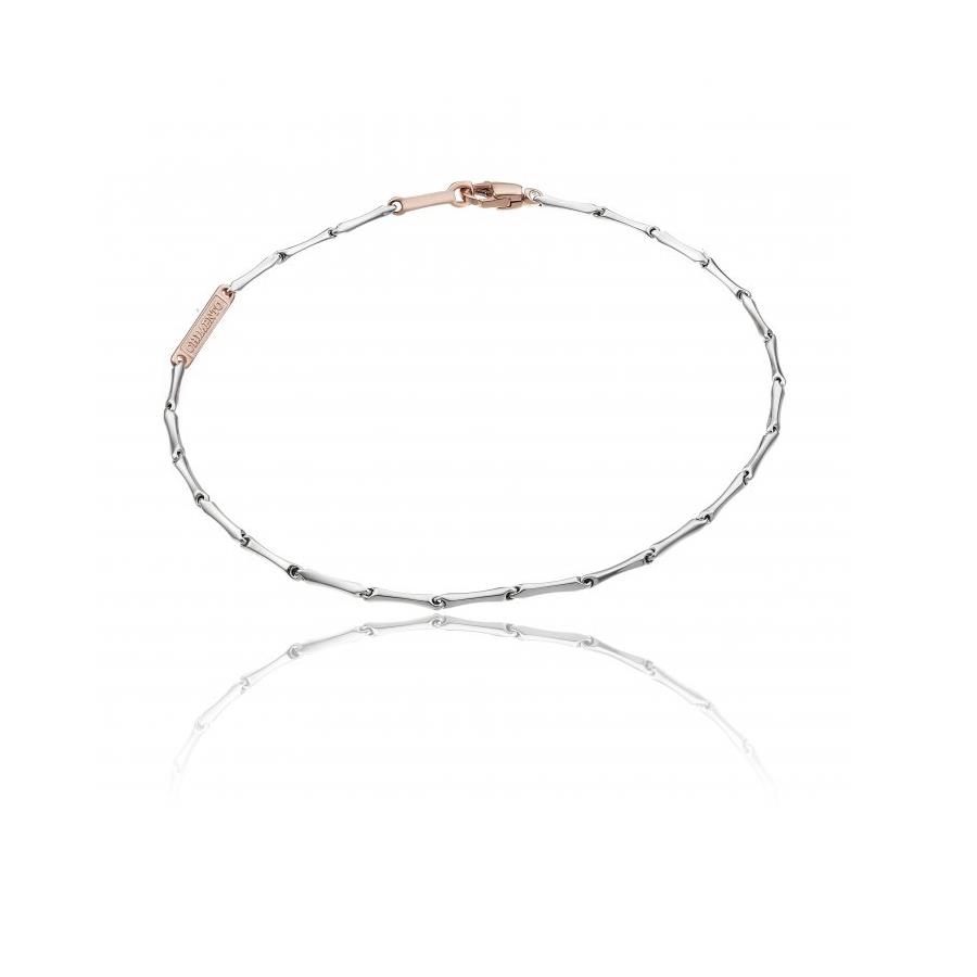 BRACCIALE BAMBOO CLASSIC ORO BIANCO - CM 20,5 - CHIMENTO