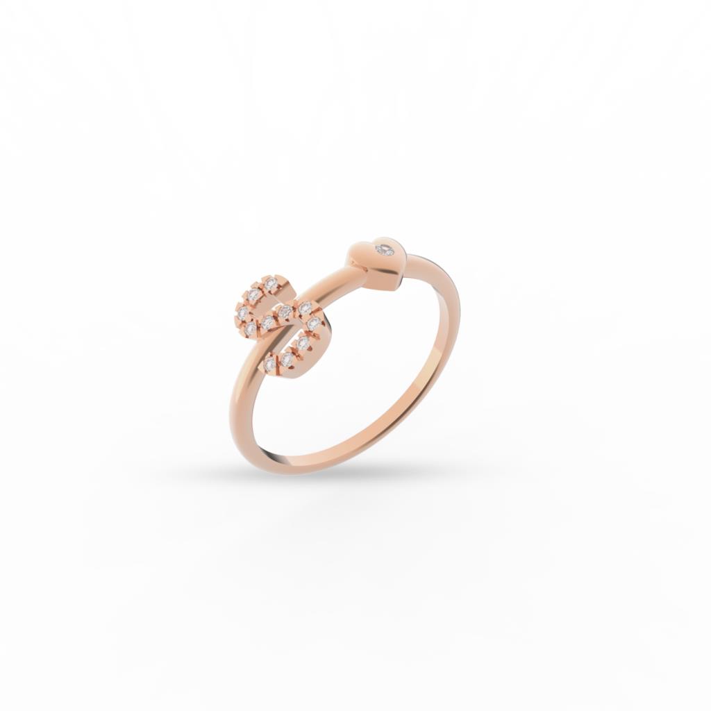 ORO ROSA LETTERA S CT 0.07  - BUONOCORE