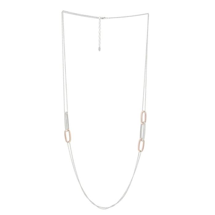 SOUTOIR  ROLO E CRB 4,6X3: 2 MAGLIE RODIO ROSA - PESAVENTO