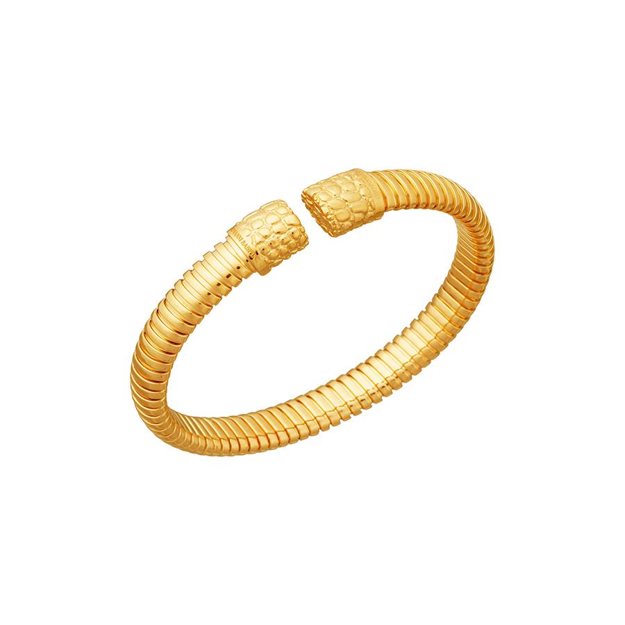 BRACCIALE TUBOGAS CROCO DORATO PICCOLO - GIOVANNI FERRARIS