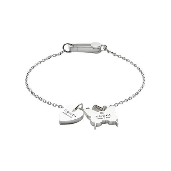BRACCIALE DOPPIO CHARM TRADEMARK - GUCCI SILVER JEWELRY