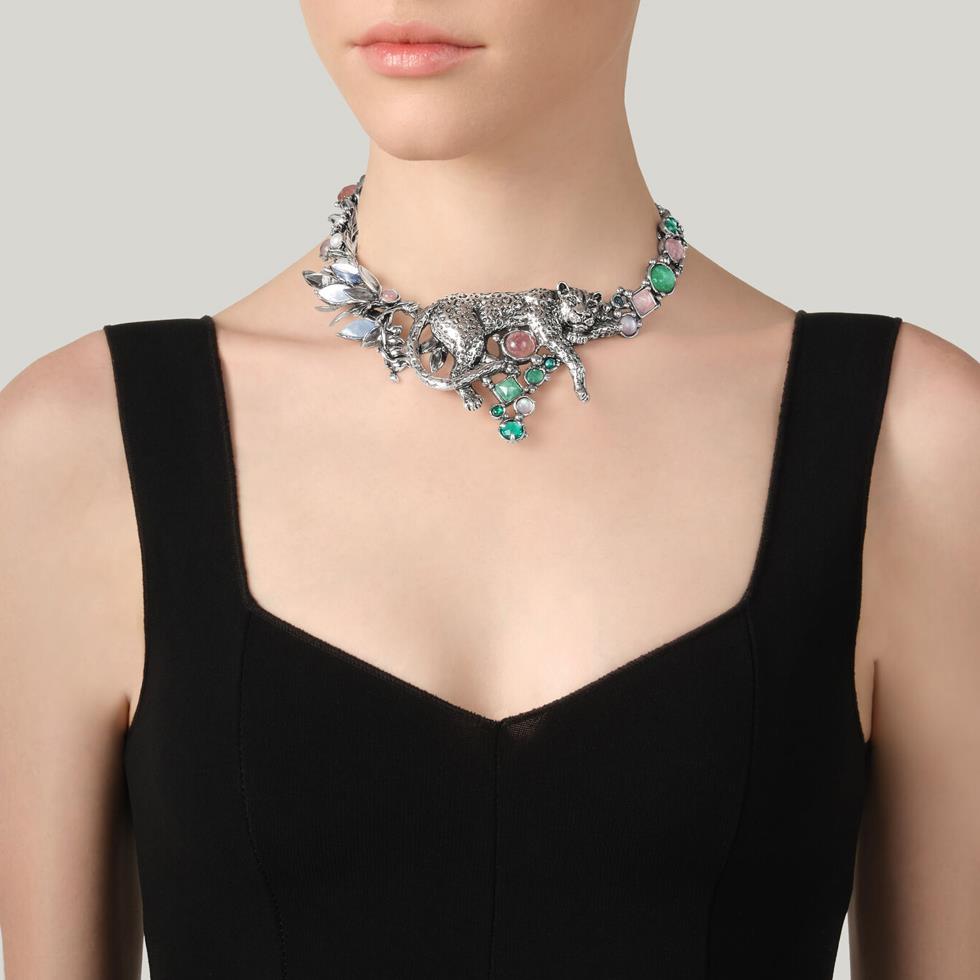 COLLANA LEOPARDO JUNGLE CM 42 - RASPINI