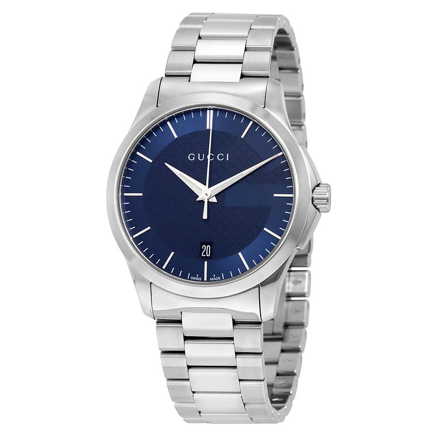 G-TIMELESS MD DARK BLUE/STEEL/BRAC V2 - GUCCI TIMEPIECES