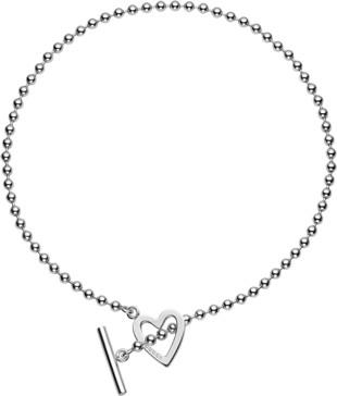 COLLANA TOGGLE HEART 43CM - GUCCI SILVER JEWELRY