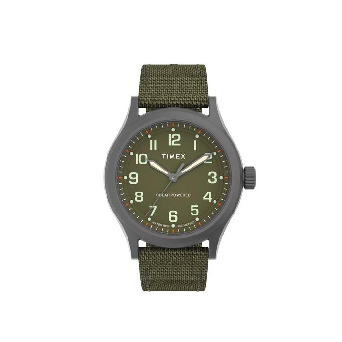 EXPEDITION SOLAR 3H 41MM BLK BROWN ECO.LEATHER - TIMEX