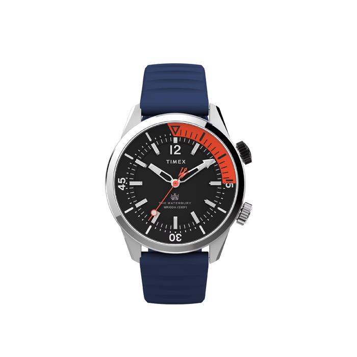 WATERBURY DIVER 3H 41MMBLUE/ARANCIO - TIMEX