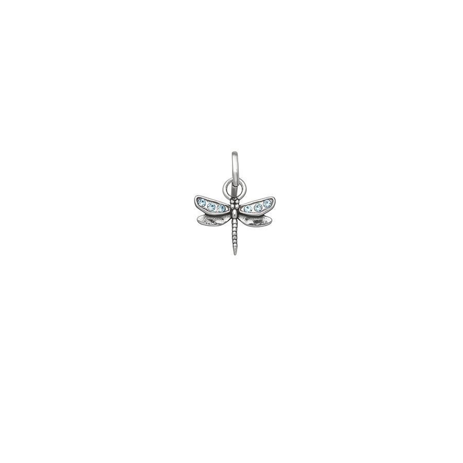 MINI CHARM LIBELLULA CRYSTAL CELESTE - RASPINI