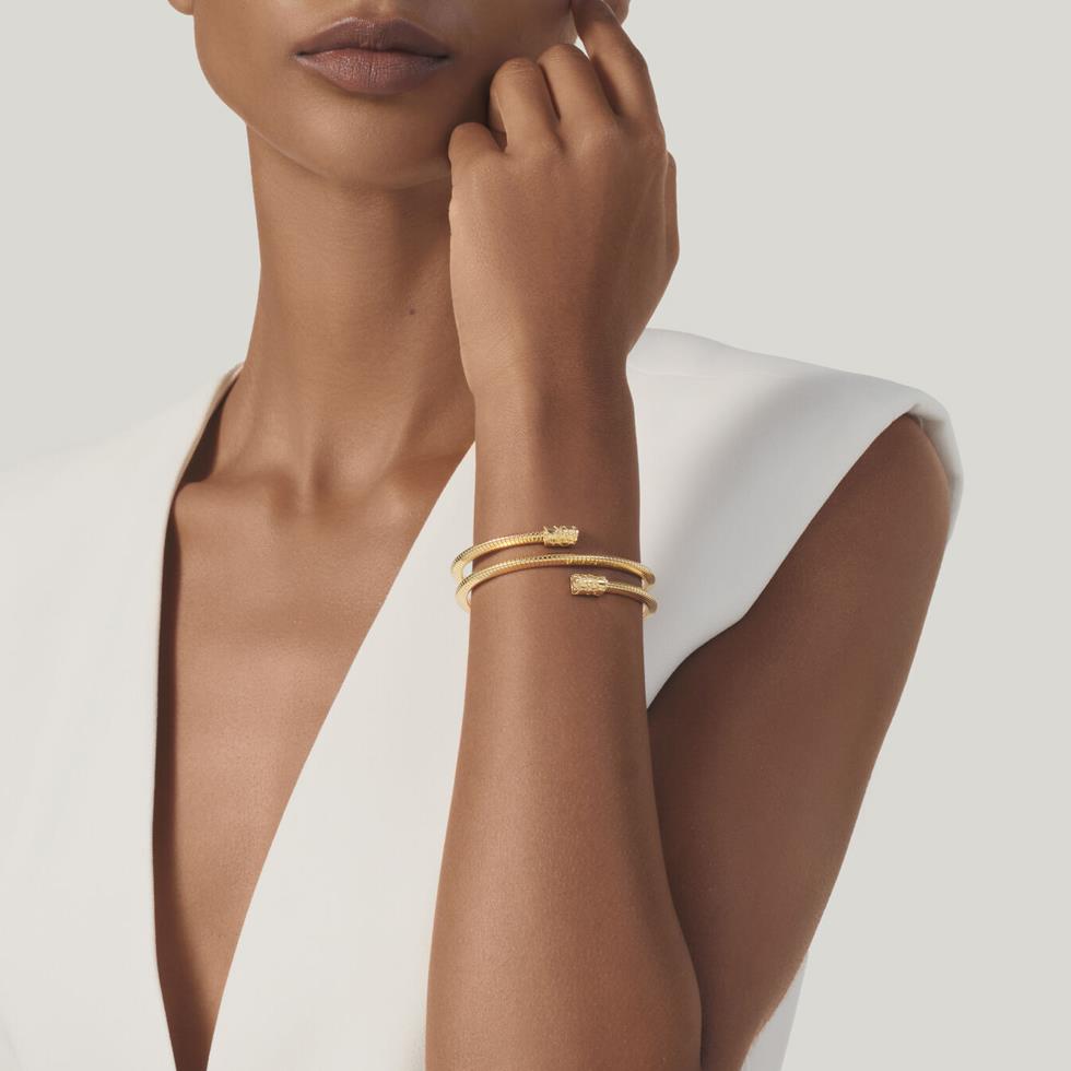 BRACCIALE TUBOGAS CROCO DOPPIO PICCOLO DORATO - RASPINI