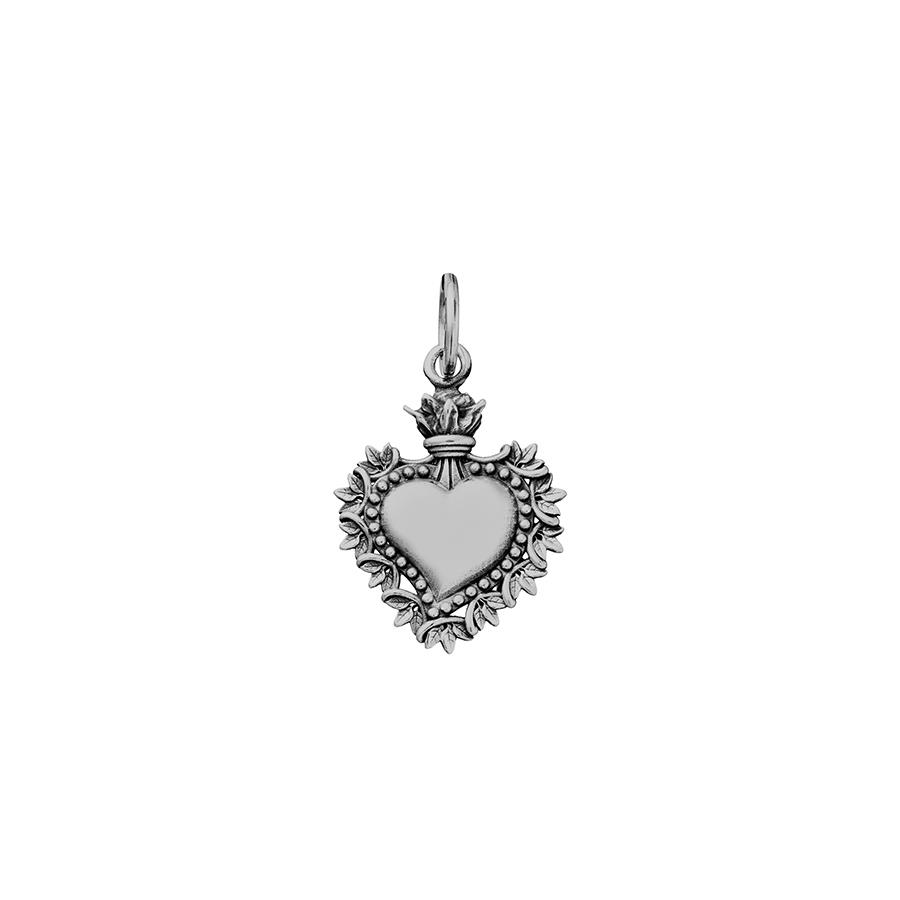 CHARM CUORE VOTIVO FOGLIE - RASPINI