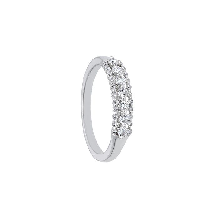 ANELLO IN ORO BIANCO CON DIAM. KT 0.36 - CEDRO
