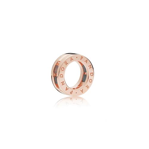 PANDORA REFLEXIONS LOGO CLIP CHARM IN PANDORA ROSE - PANDORA