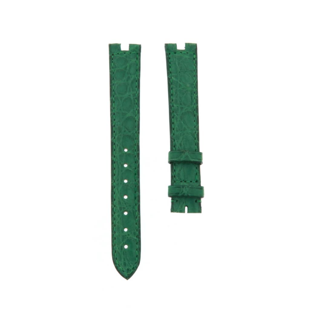 CINTURINO IN PELLE DI CAIMANO VERDE CHIARO OPACO PER CARTIER VENDOME GM CHIUSURA ARDIGLIONE 17/15 - CARTIER