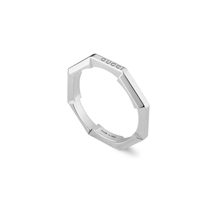 ANELLO LINK TO LOVE ORO BIANCO 18KT - GUCCI FINE JEWELRY