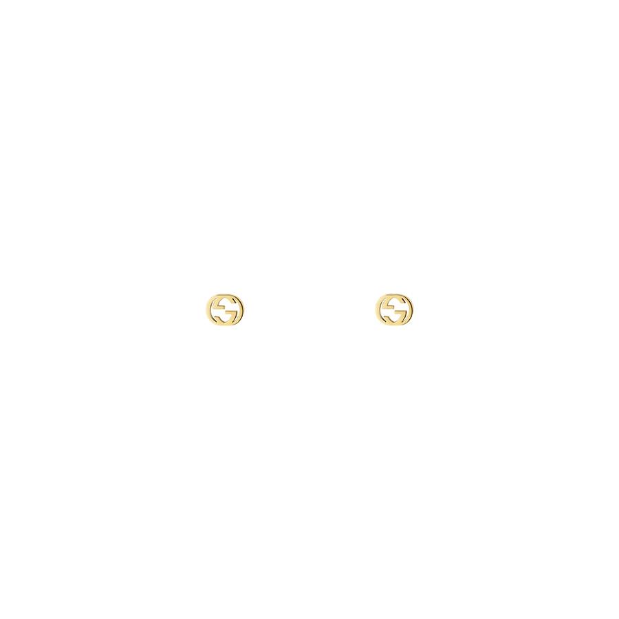 GUCCI INTERLOCKING - ORECCHINI IN ORO GIALLO 18KT - GUCCI FINE JEWELRY
