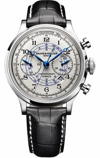 CAPELAND 44 MM CRONOGRAFO FLYBACK, CASSA IN ACCIAIO, CINTURINO IN ALLIGATORE - BAUME & MERCIER