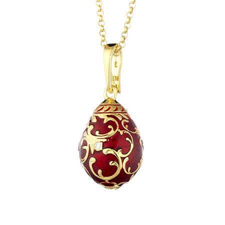 ARGENTO DORATO E SMALTO ROSSO - TSARS COLLECTION