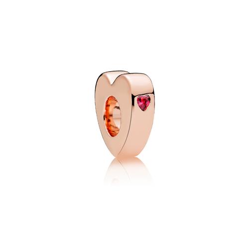CUORE ROSE' CON ZIRCONIA ROSSA - PANDORA