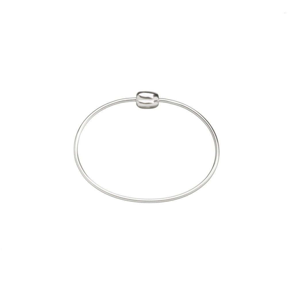 BRACCIALE RIGIDO CHICCO ARGENTO LARGE - QUERIOT