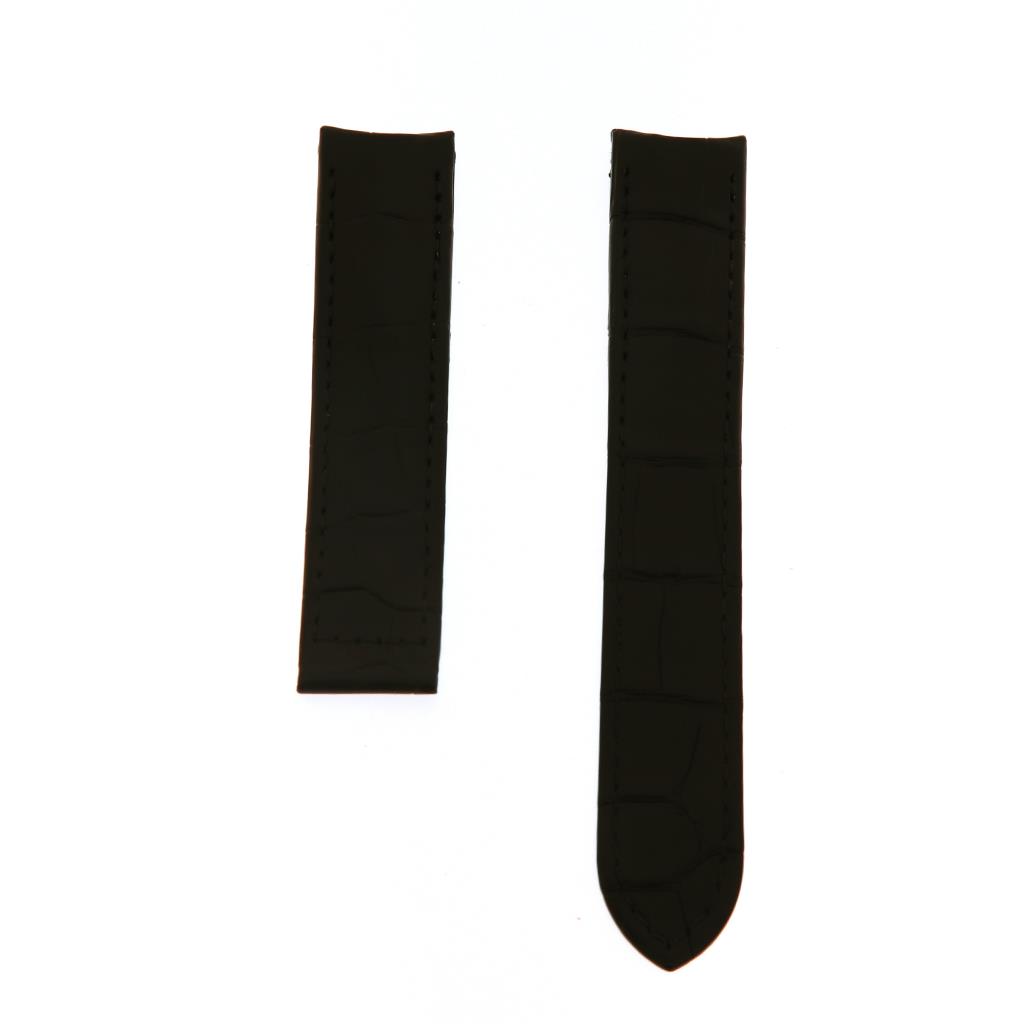 CINTURINO ALLIGATORE MATTO COLORE NERO PER B&M CAPELAND - PER CHIUSURA BDR - BAUME & MERCIER
