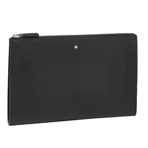 MST SOFT GRAIN CLUTCH BK - MONTBLANC