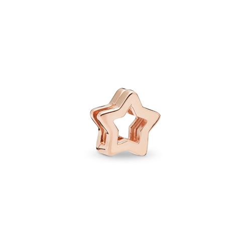 PANDORA REFLEXIONS STAR CLIP CHARM IN PANDORA ROSE - PANDORA