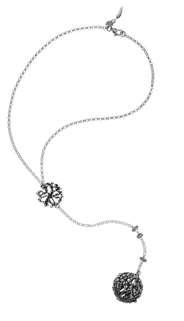 COLLANA BOULE PERLAGE CM 48 - RASPINI