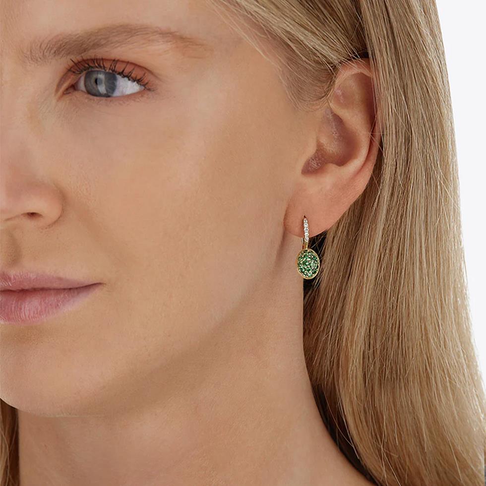 ORECCHINI CON DIAMANTI E TSAVORITE - NANIS