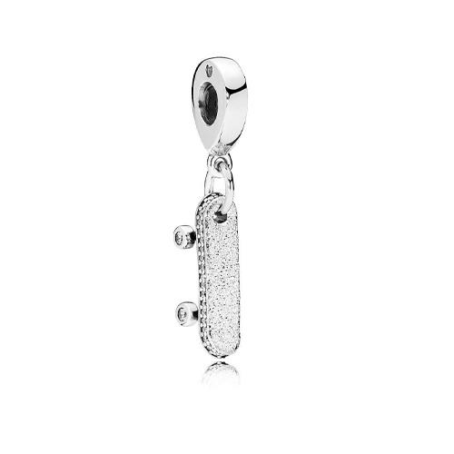 SKATEBOARD SILVER DANGLE WITH CLEAR CUBIC ZIRCONIA - PANDORA