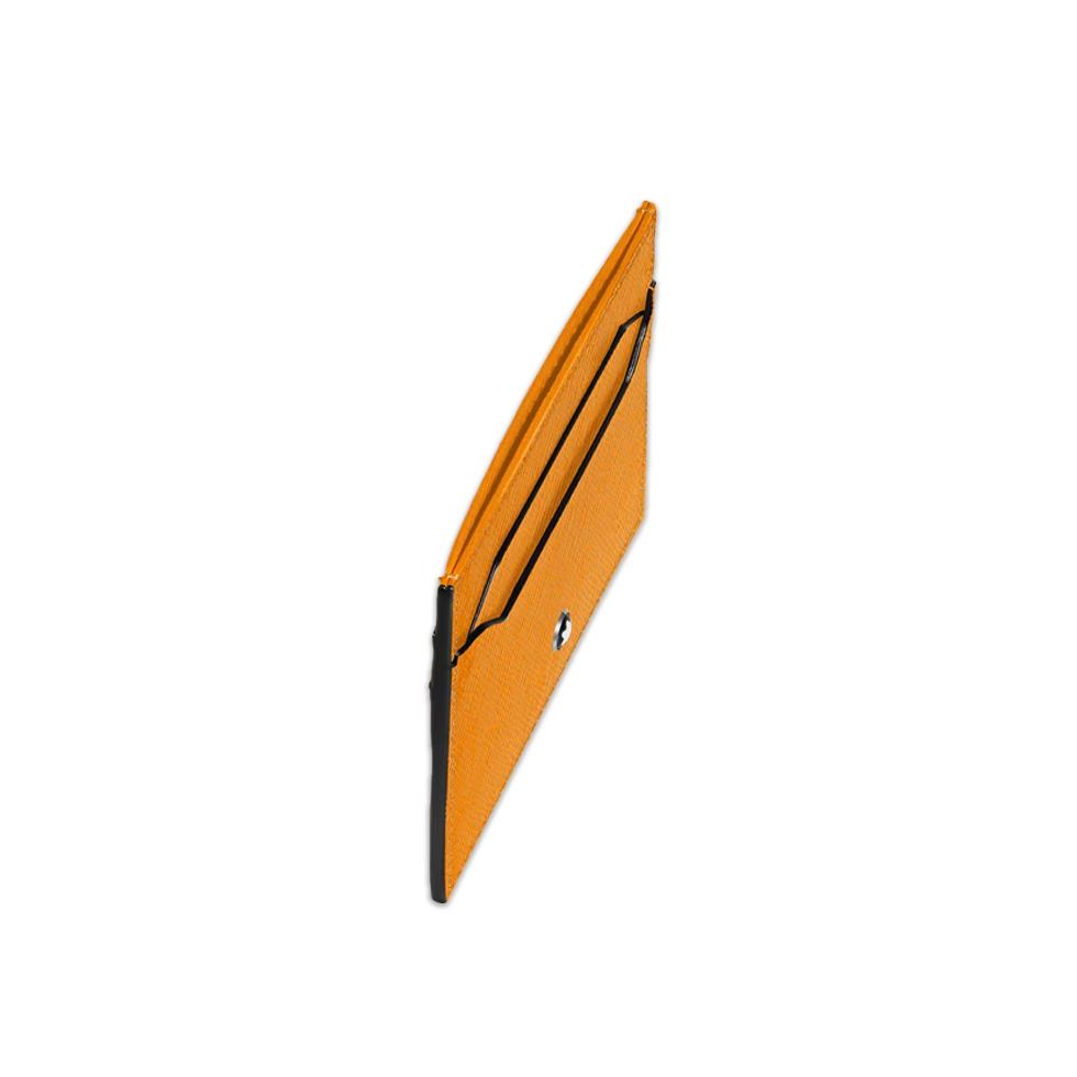 PORTA CARTE 5 SCOMPARTI IN PELLE SARTORIAL - COLORE GIALLO ZAFFERANO - MONTBLANC