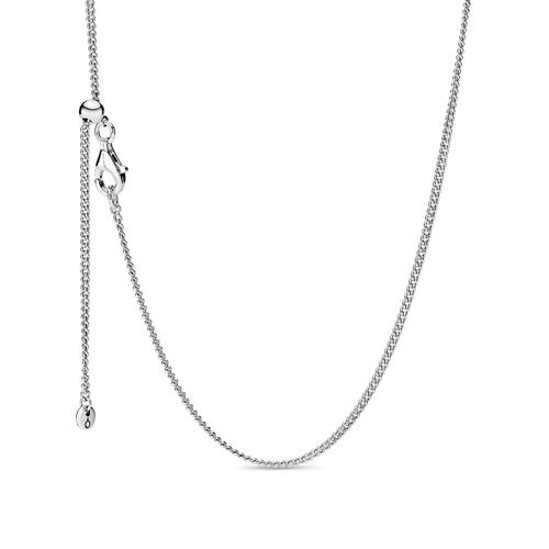 STERLING SILVER NECKLACE WITH SLIDING CLASP - PANDORA