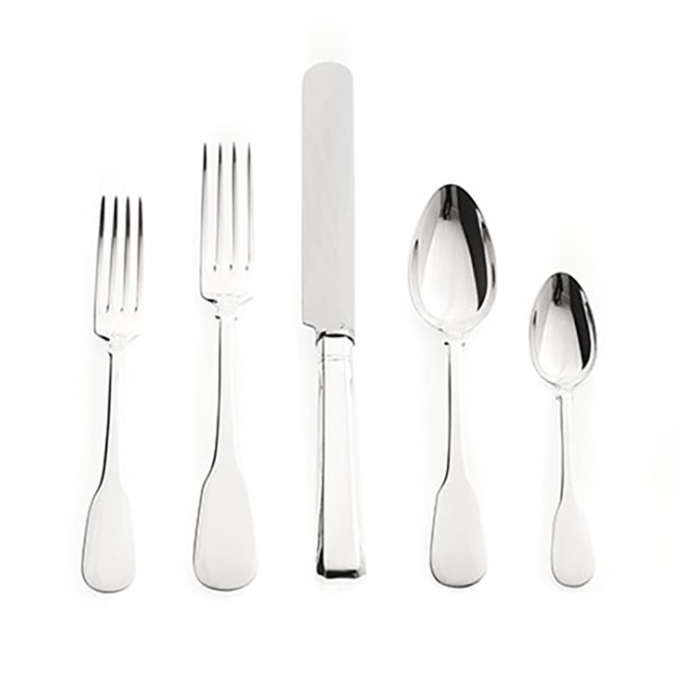 Servizio tavola 77 pezzi in Silver Plated, modello Olimpya - PAMPALONI