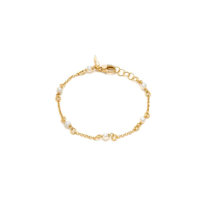 BRACCIALE JOY PERLE DORATO CM 21 - RASPINI