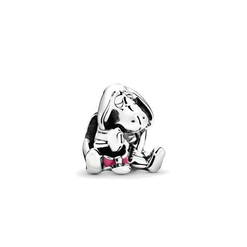 DISNEY EEYORE SILVER CHARM WITH DARK PINK ENAMEL - PANDORA