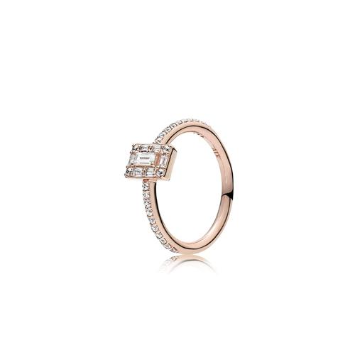 ICE CUBE PANDORA ROSE RING WITH CLEAR CUBIC ZIRCONIA - PANDORA