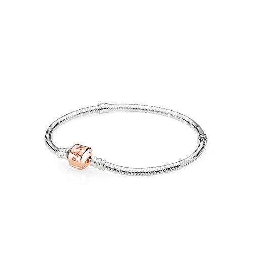 BRACCIALE IN ARGENTO CON CHIUSURA IN PANDORA ROSE - 20 - PANDORA