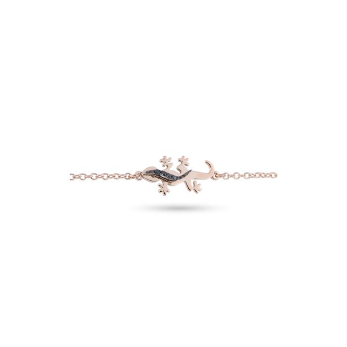 BRACCIALE GECO DIAMANTI NERI ORO ROSA - DN: 0.02 - GR 1.84 - BUONOCORE