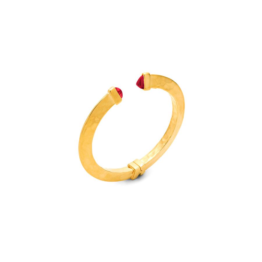BANGLE RED BLADE PICCOLE DORATO - RASPINI