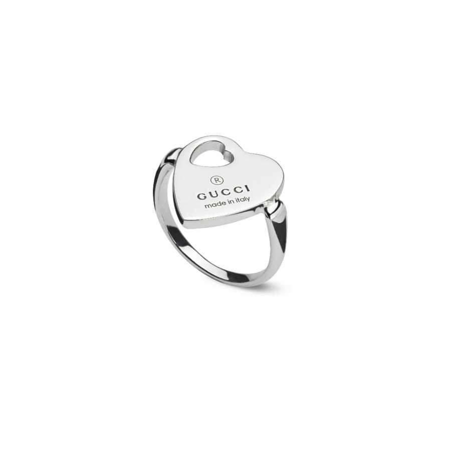 ANELLO TRADEMARK CUORE NUOVO - MIS 15 - GUCCI SILVER JEWELRY